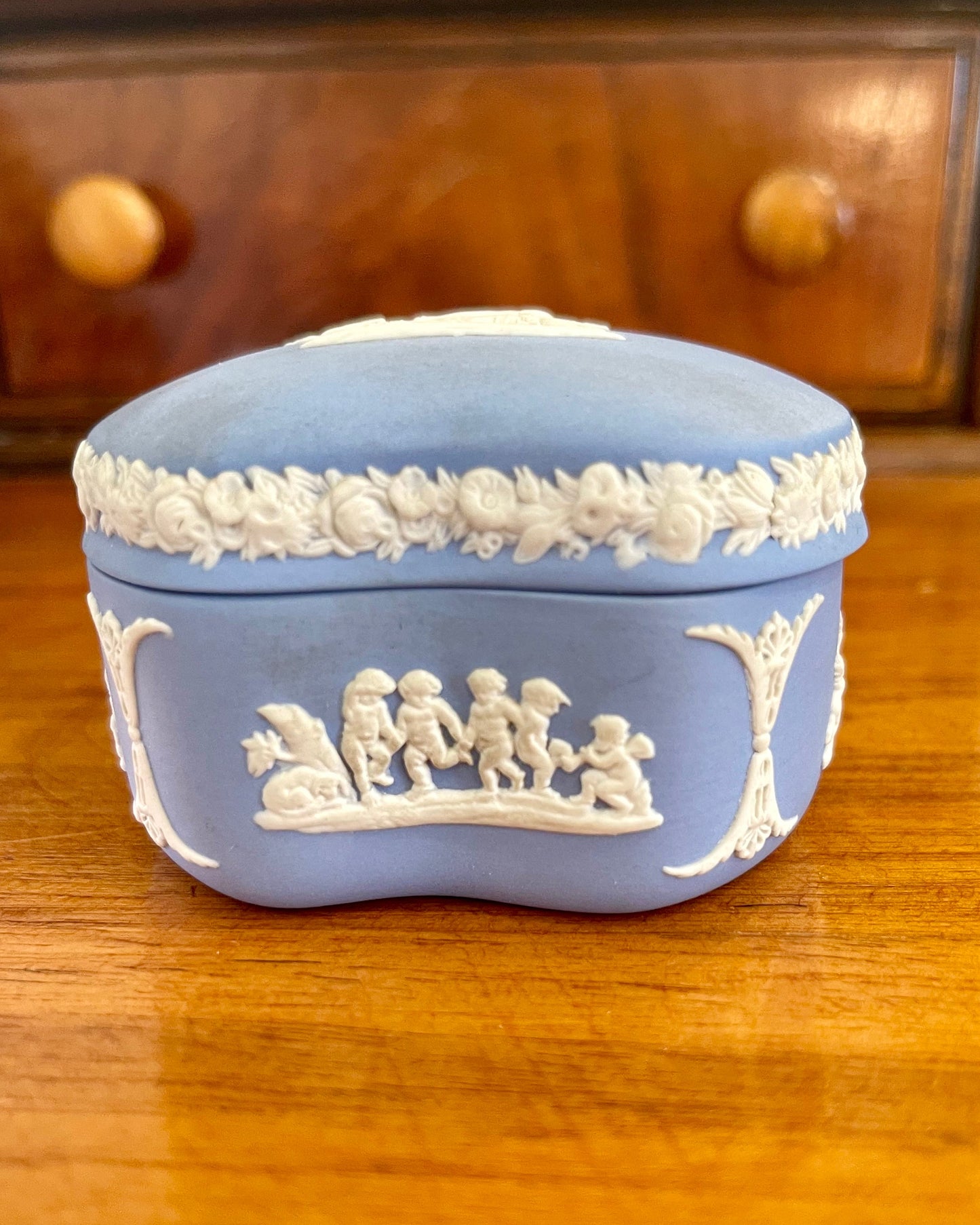 Vintage Wedgwood Jasperware Trinket Box