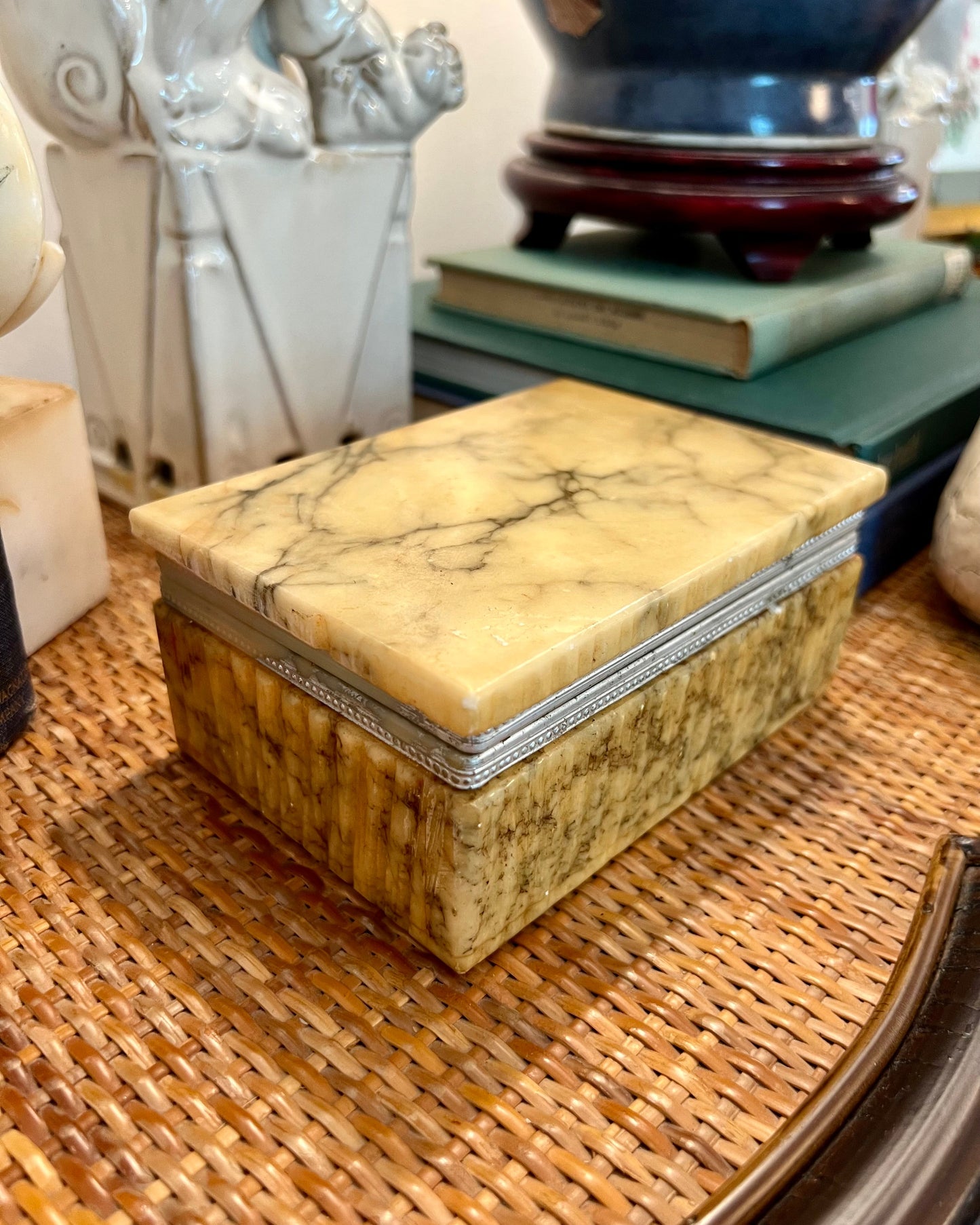 Alabaster Trinket Box