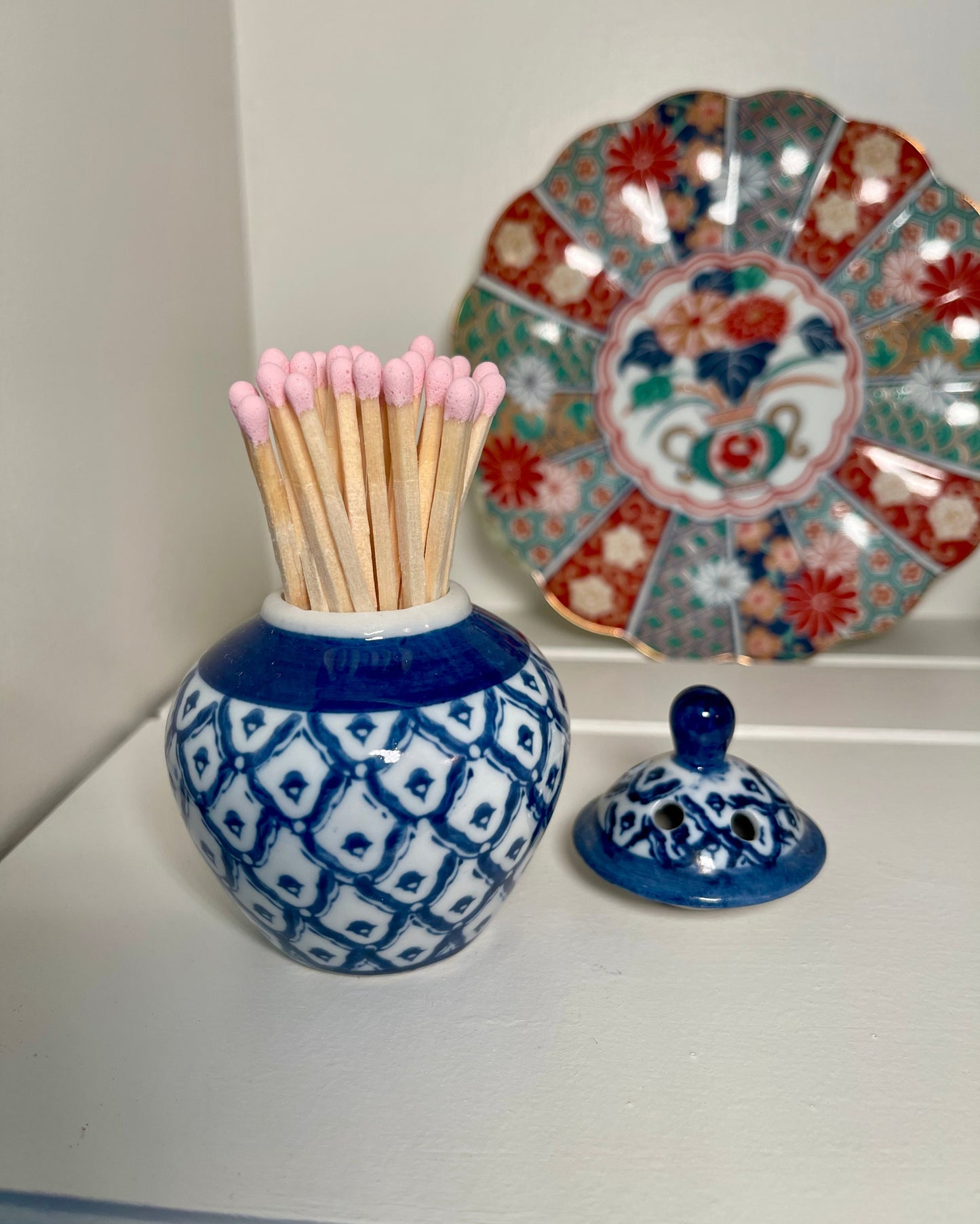 Small Blue & White Ginger Jar