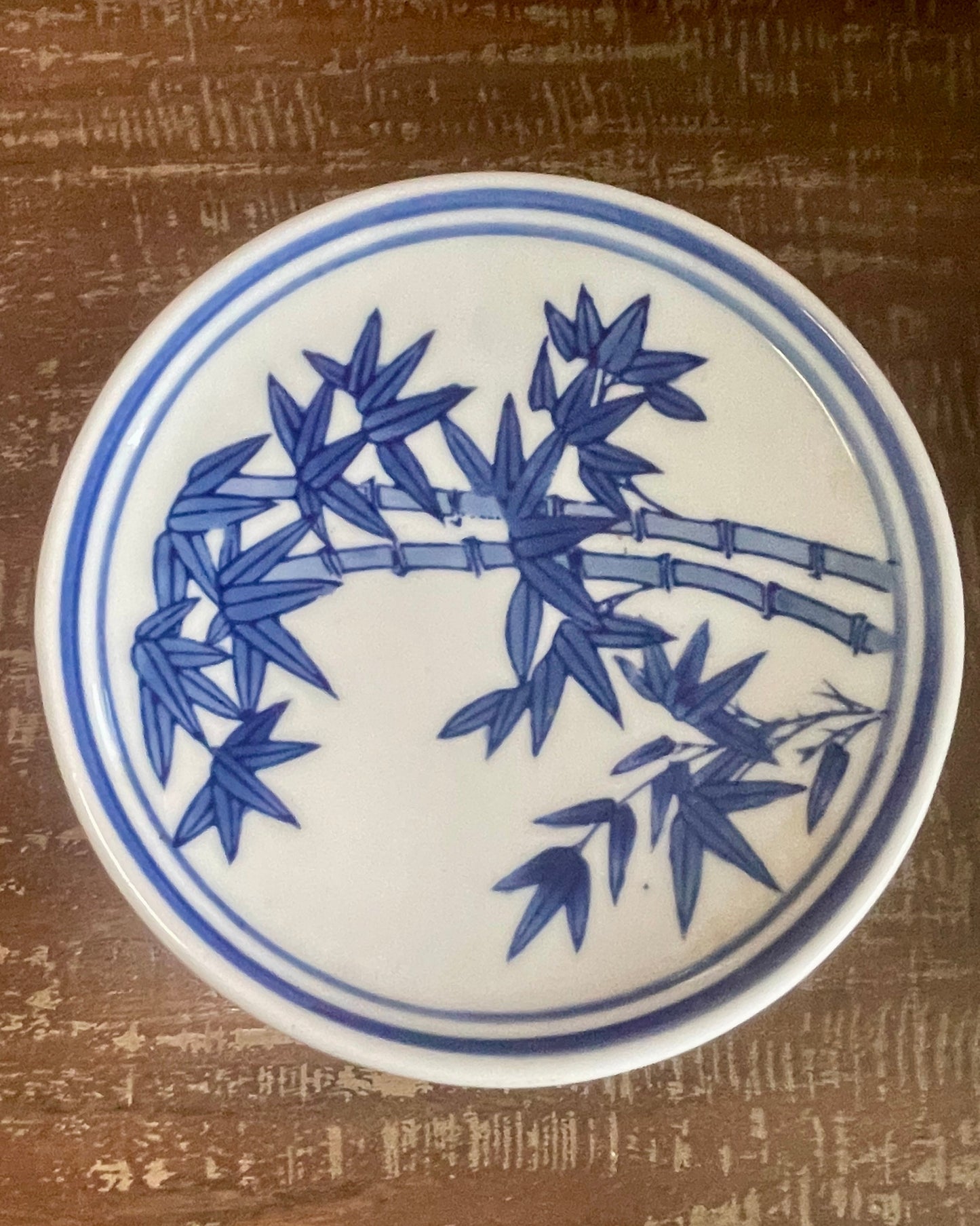 Blue & White Bamboo Pedestal