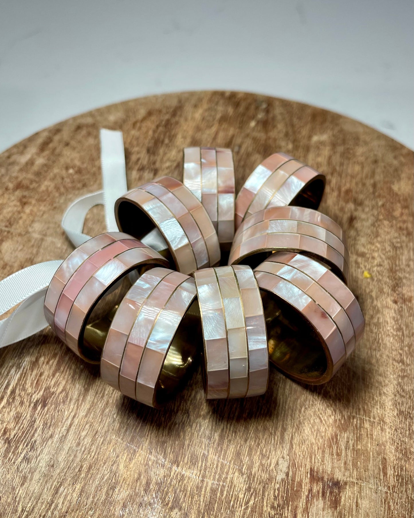 Mother of Pearl Napkin Rings