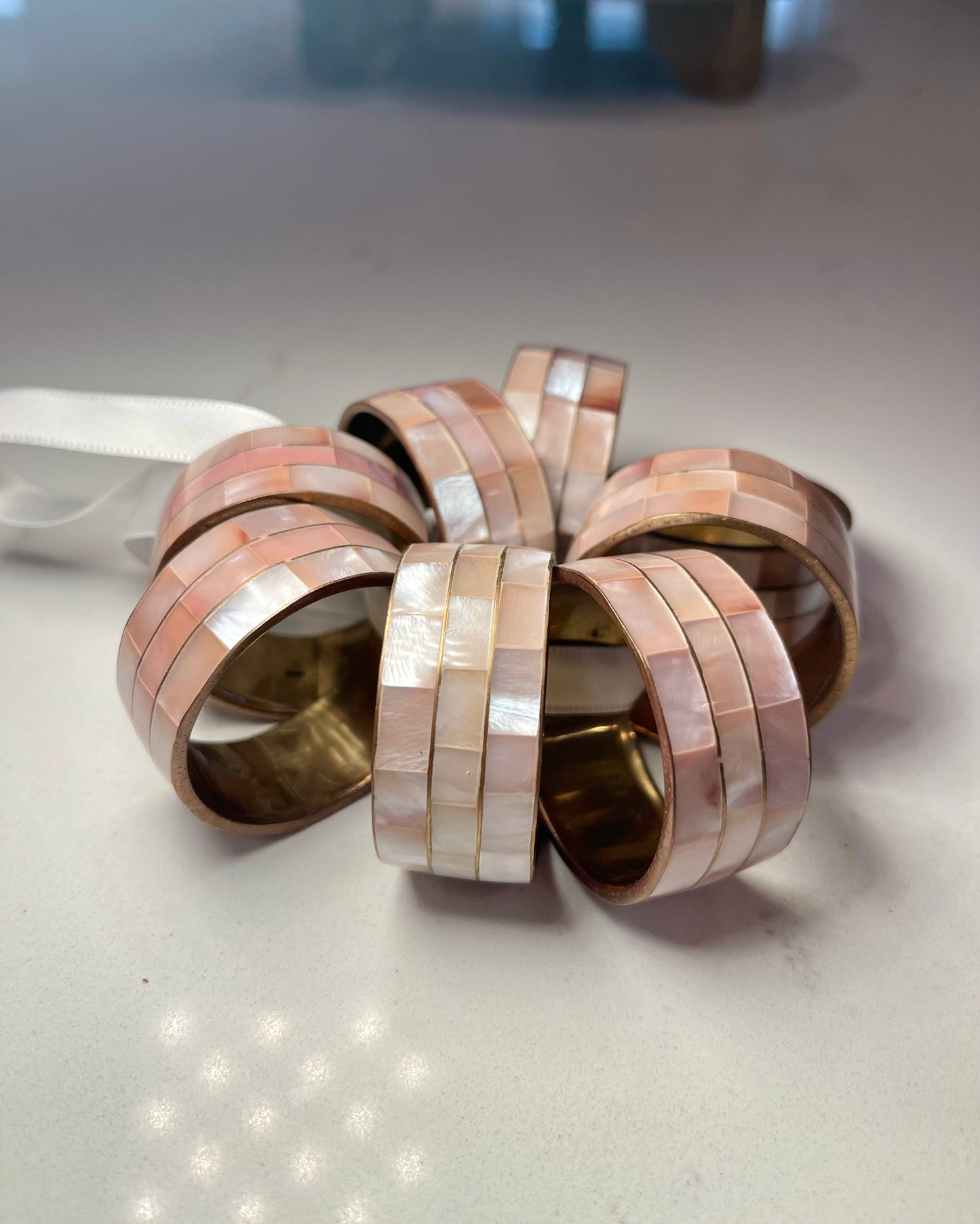 Mother of Pearl Napkin Rings