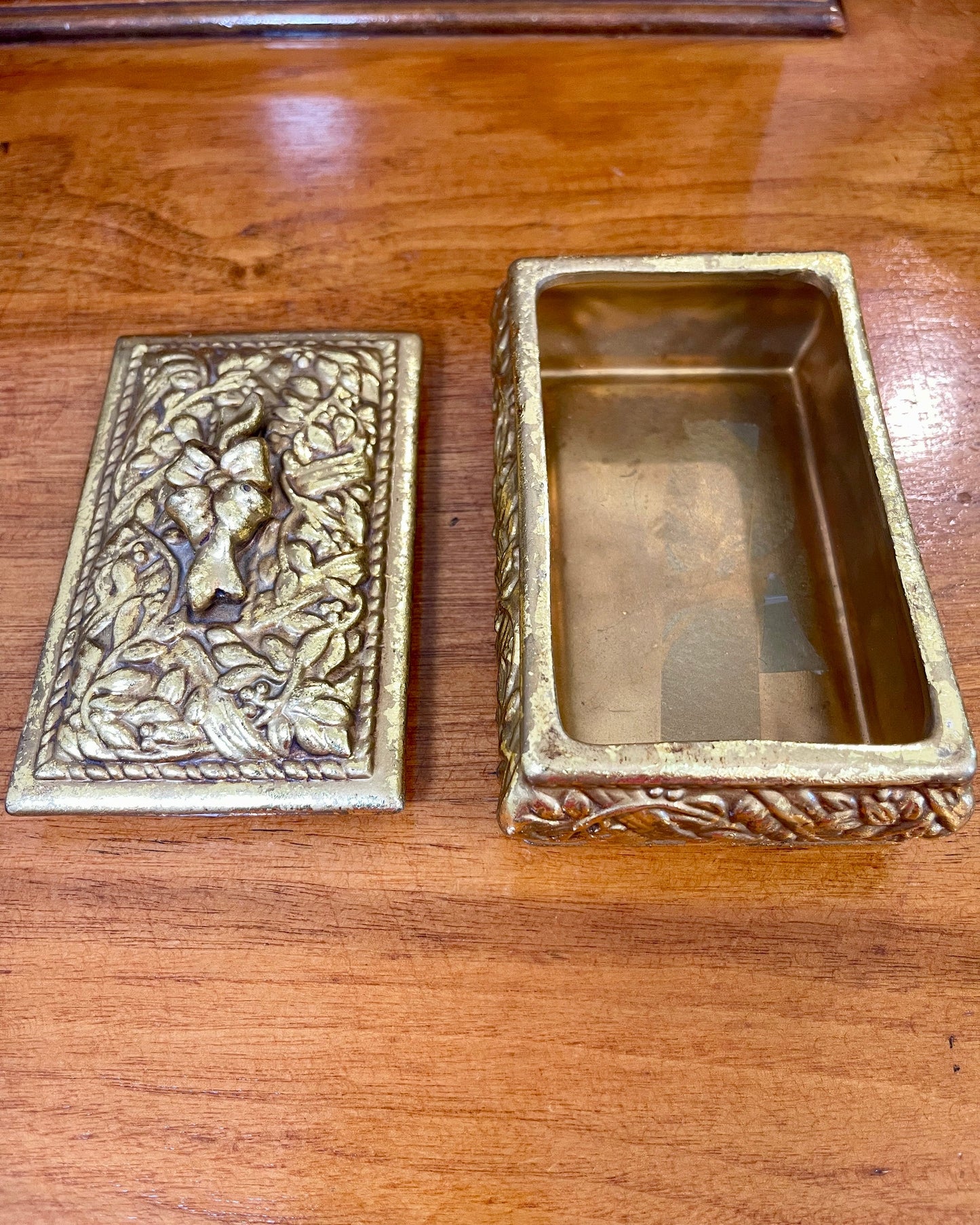 Gold Trinket Box