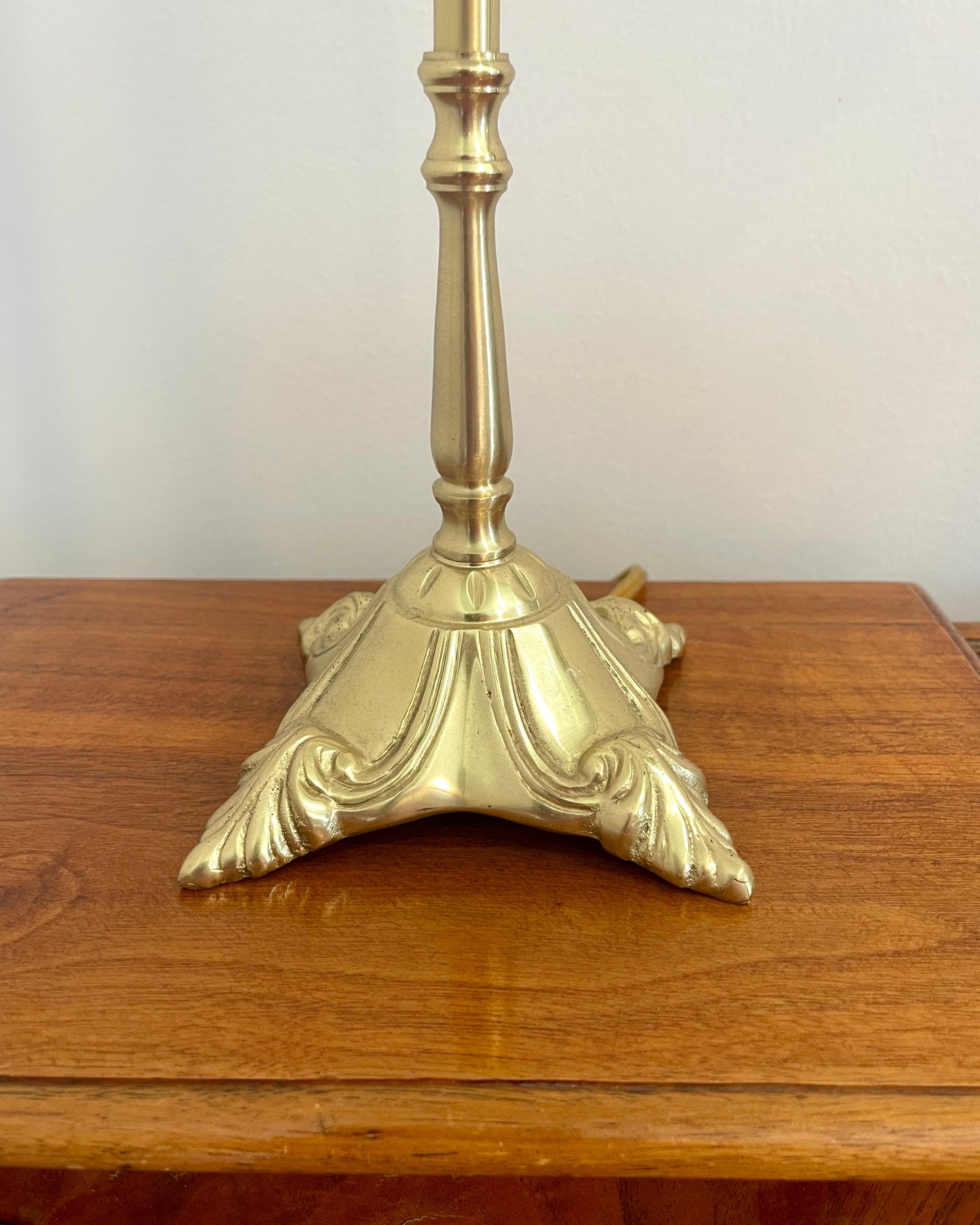 Brass Candlestick Lamp