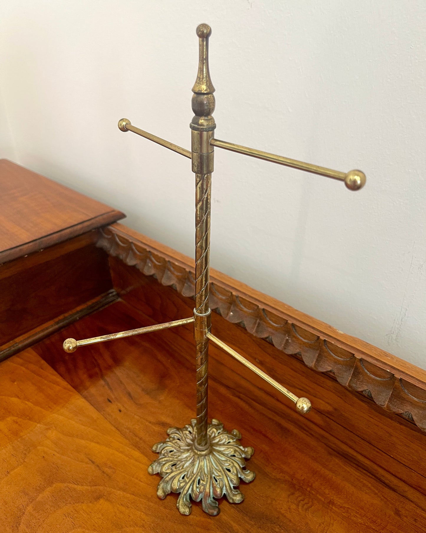 Vintage Brass Jewelry Stand
