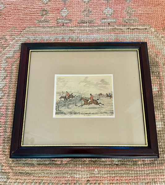 Vintage Framed Fox Hunt