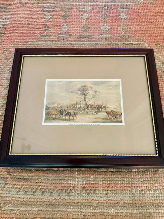 Framed Fox Hunt Print
