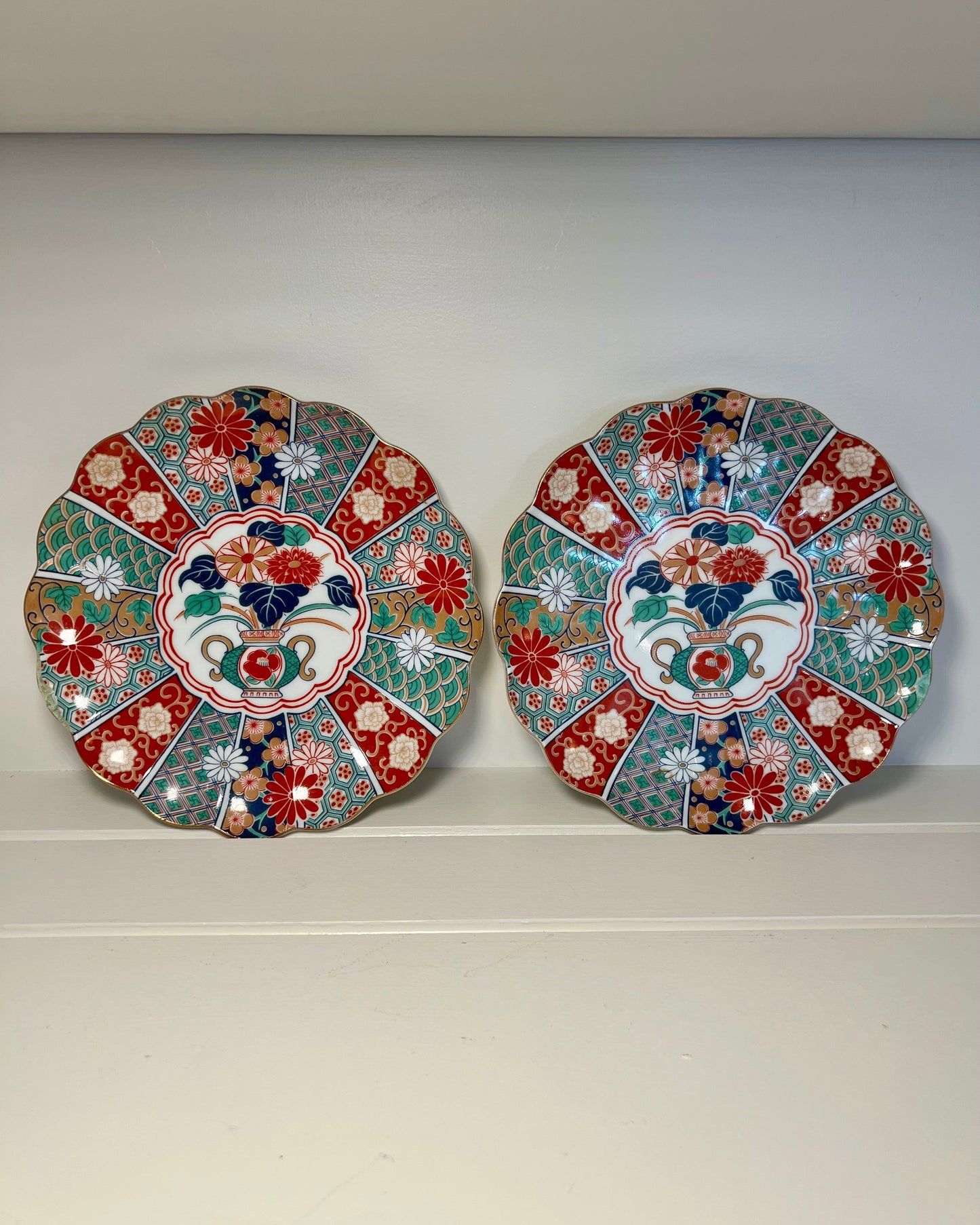 Imari Fan Salad Plate