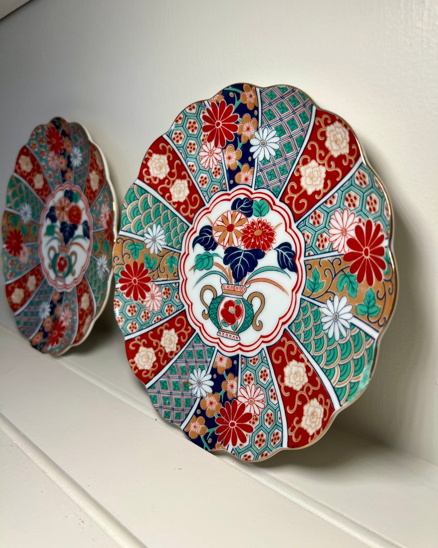 Imari Fan Salad Plate