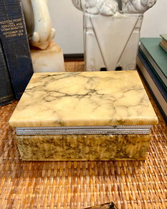 Alabaster Trinket Box