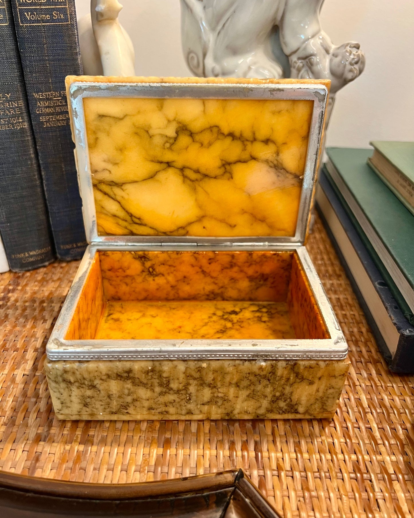 Alabaster Trinket Box