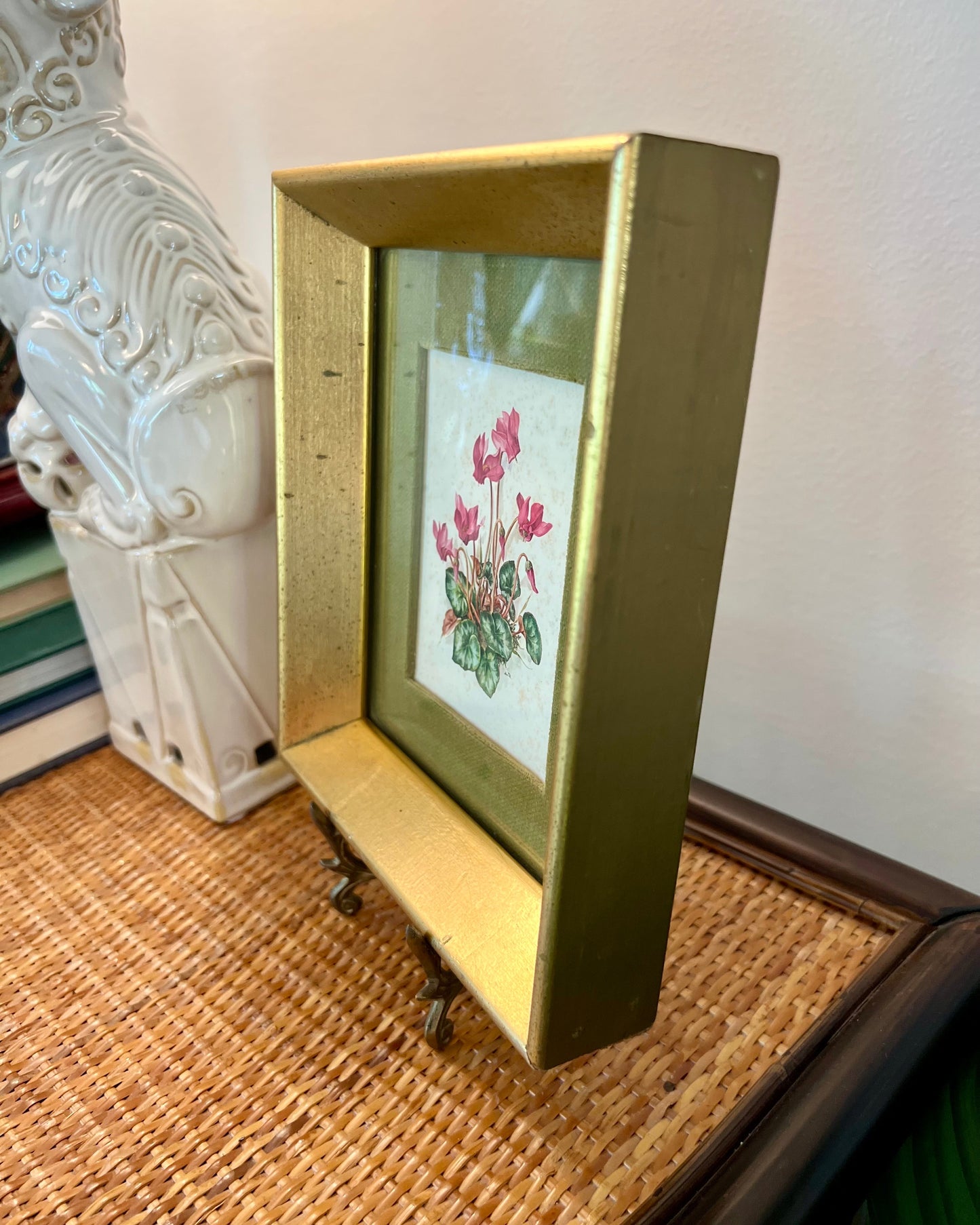 Vintage Botanical with Green Velvet Mat