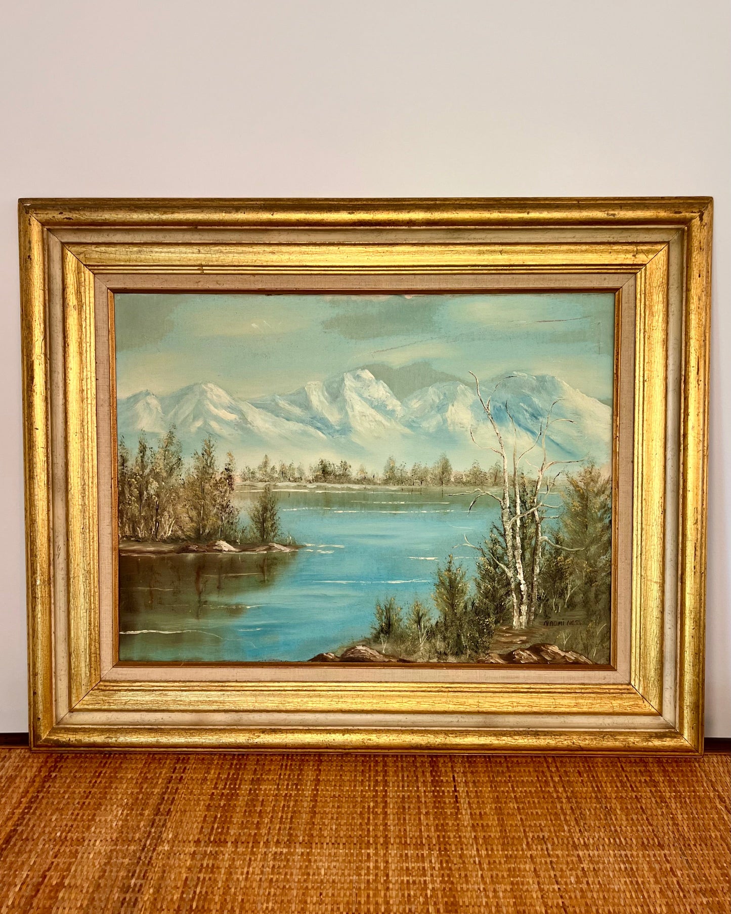 Vintage Framed Landscape Painting