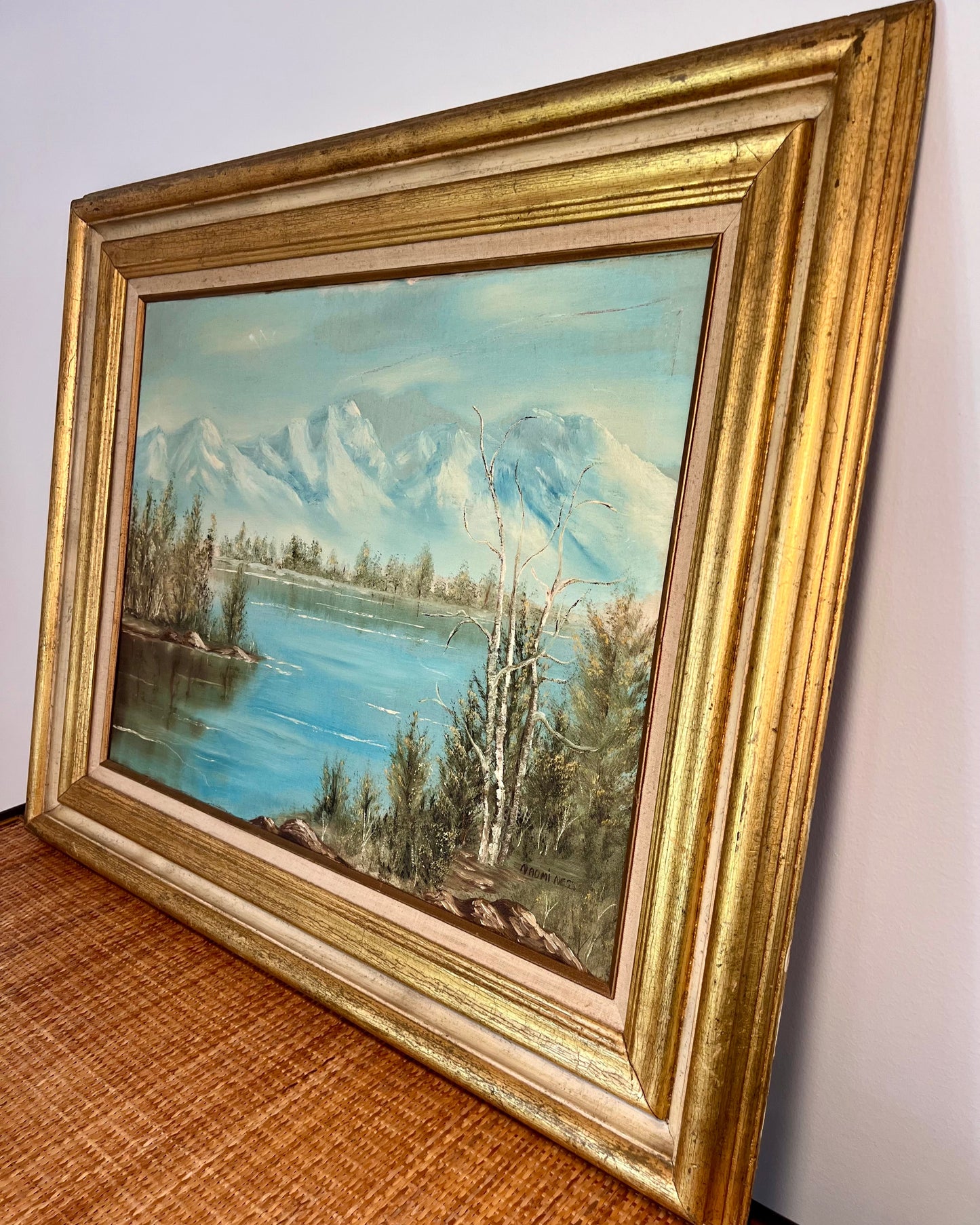 Vintage Framed Landscape Painting