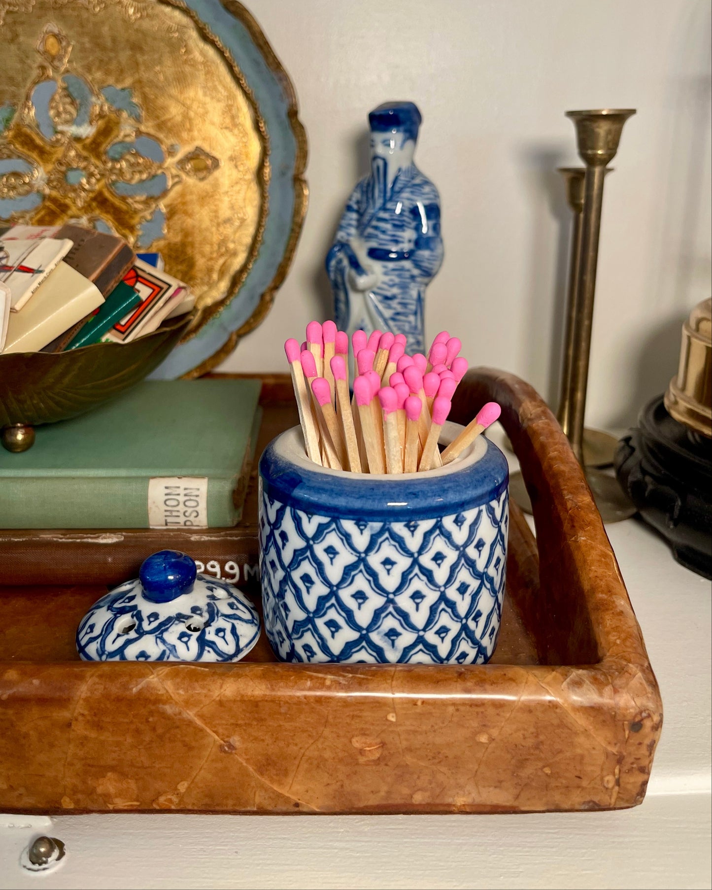 Small Blue & White Ginger Jar