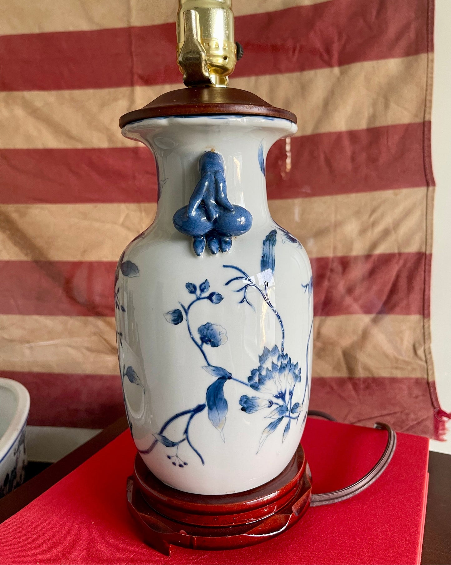 Small Blue & White Vase Lamp