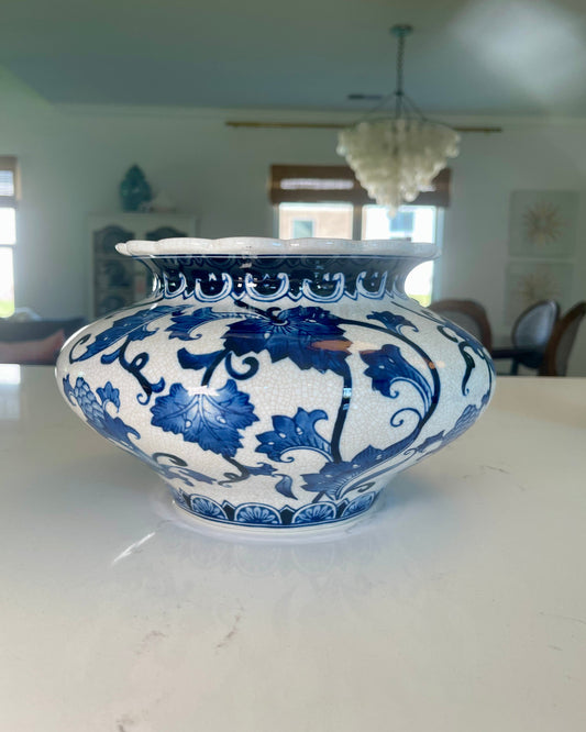 Blue & White Planter