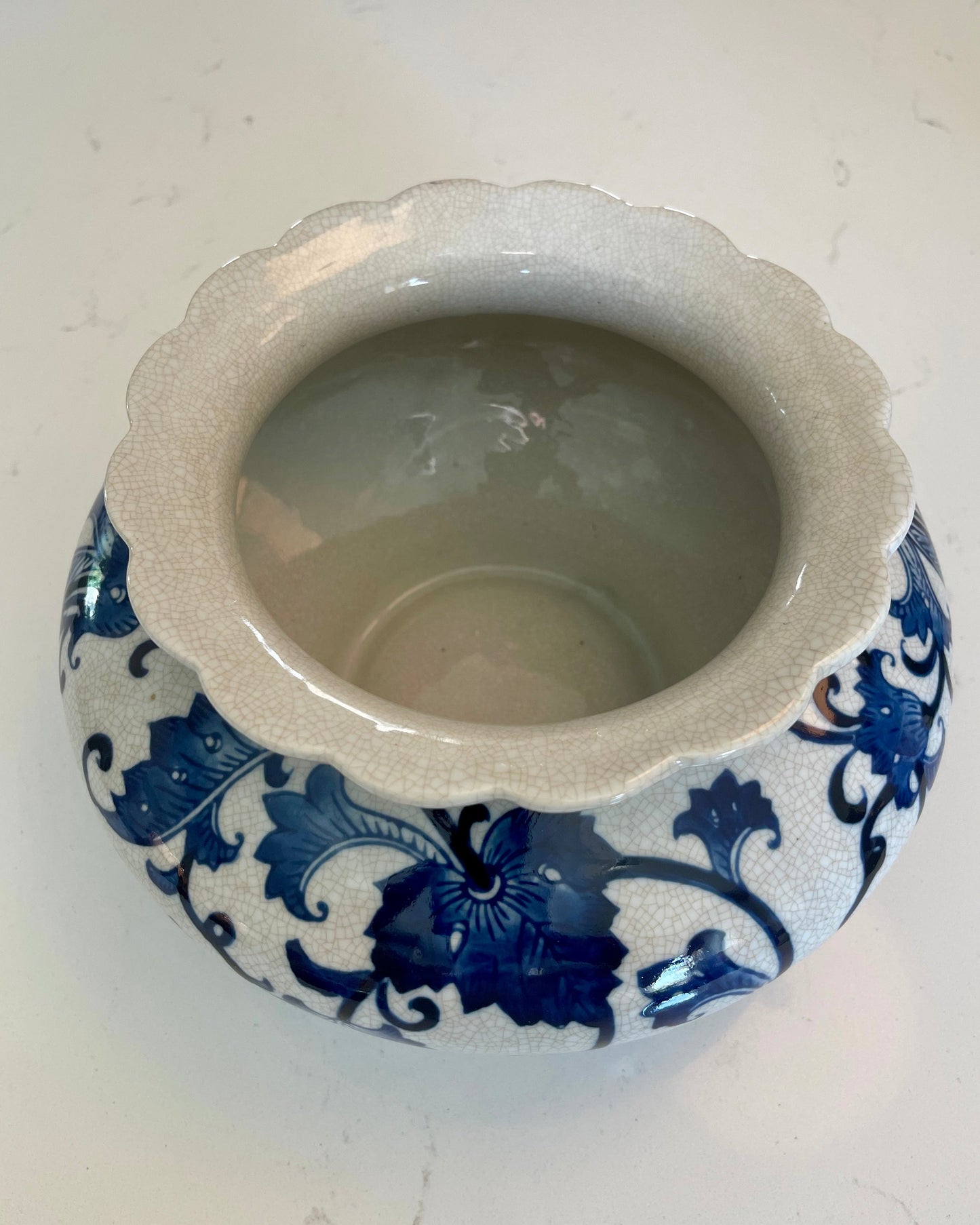Blue & White Planter