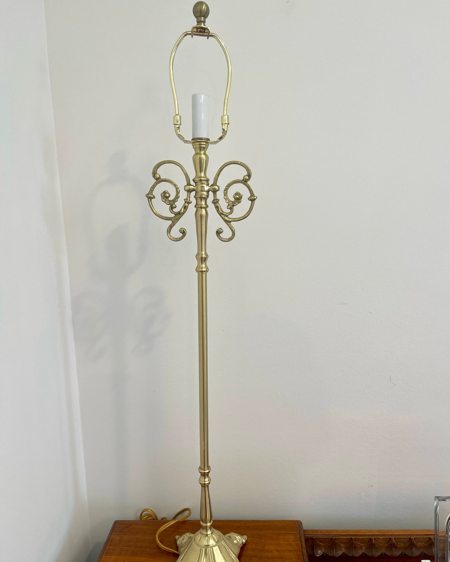Brass Candlestick Lamp