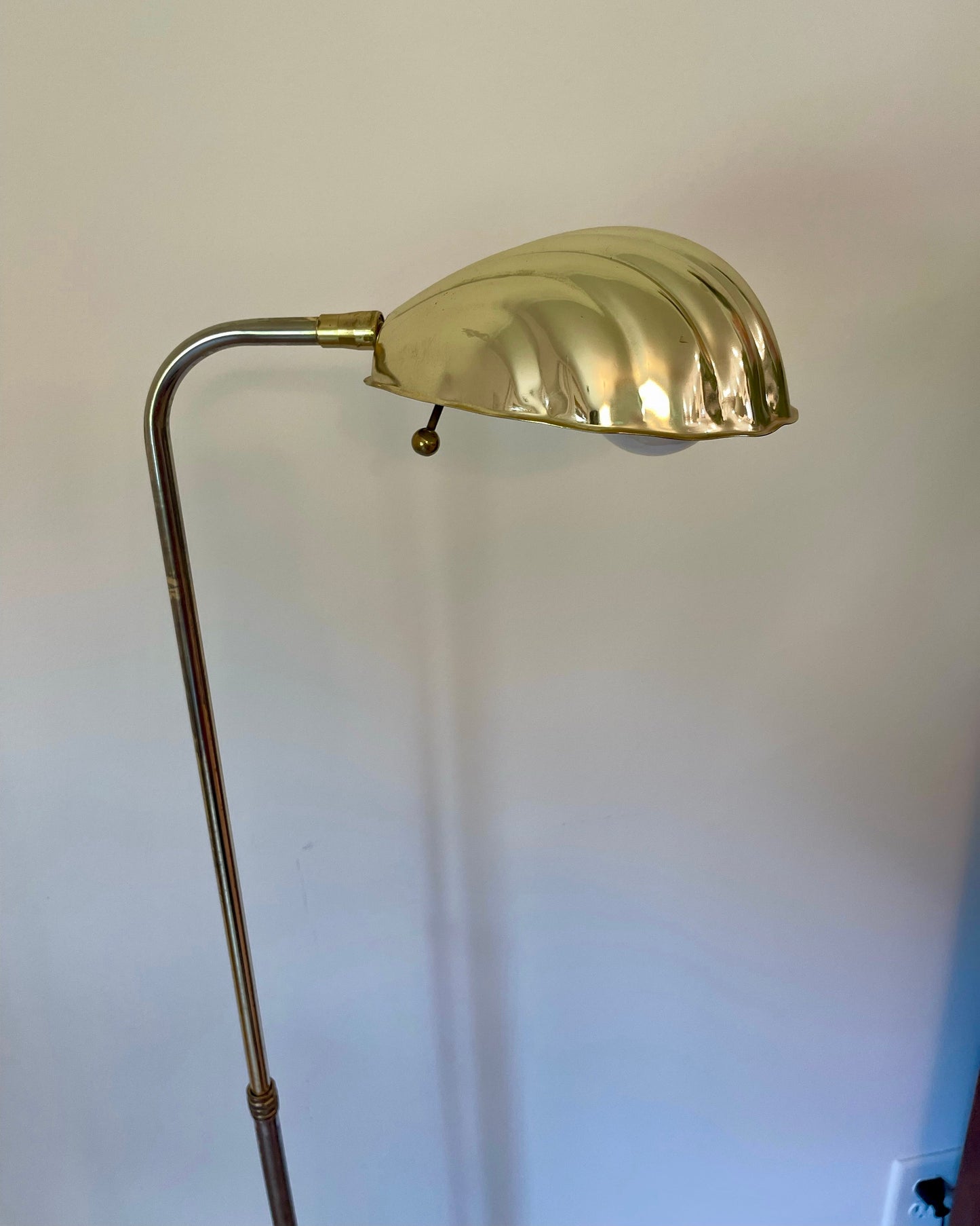 Brass Seashell Floor Lamp